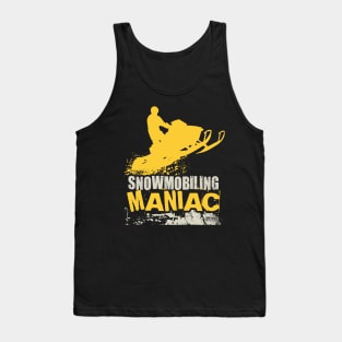 Snowmobiling Maniac Tank Top